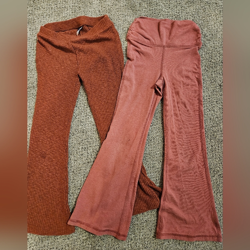 2/$10 - Rust and Brown Leggings Set